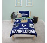 Disney Mandalorian Kids Single Duvet Reversible Bedding Set Blue Quilt Cover