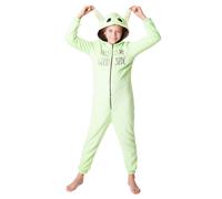 Disney Mandalorian Onesie Loungewear in Green | Size: 11-12 Years Disney Green 11-12 Years
