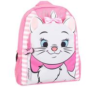 Disney Marie Aristocats Backpack Kids Girls School Bag Rucksack Stripes Pink