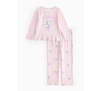 Disney Marie Pink Striped Print Jersey Pyjamas 4-5 years