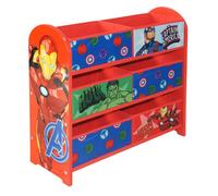 Disney Marvel Avengers Toy Storage Unit: 6-Box Organizer For Bedroom - Made From Engineered Wood/fabric/metal - Easy Assembly
