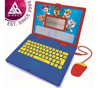LEXIBOOK Paw Patrol-Educational and Bilingual Laptop Spanish/English-Toy for Child Kid (Boys & Girls) 124 Activities, Learn Play Games and Music