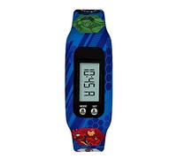 Disney Marvel Blue LCD Tracker Watch with Printed Silicone Strap AVG4759
