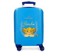 Disney unisex for kids. 4431341 Cabin bag Simba Camuflaged rigid 50 cm blue (OSFA), Casual, ABS / Polycarbonate, children's fashion