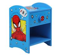Disney Marvel Spider-Man Bedside Table: Sturdy Engineered Wood Construction, Small Side Table With Storage Shelf For Kid's Bedroom
