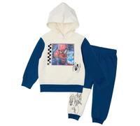 Disney Marvel Spider-Man Boys Lenticular Hoodie and Jogger Pants Set, 2-Piece Fleece Outfit (Navy, 3T)