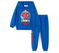 Disney Marvel Spider-Man Mickey Toy Story Cars Boy Pullover Hoodie & Jogger Pants Outfit Set Sweatsuit Lounge Matching Set 2-9Y, Avengers Iron Man-Blue, 6-7 Jahre
