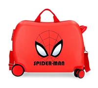 Disney Marvel Spiderman Authentic Cabin Suitcase, Hand Luggage, Made of ABS, Four Double multidirectional Spinner Wheels, Combination Lock, Practical Interior with compartments. by Joumma Bags