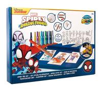 Disney - Marvel - Spidey and his Amazing Friends - Spray Pen Set - Colouring Pens for Children - Colouring Set with Colouring Pencils and Colouring Pages