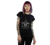 Disney Women's Mary Poppins Carousel Sketch Cotton T-Shirt in Black | Size: 2XL Disney Black 2XL