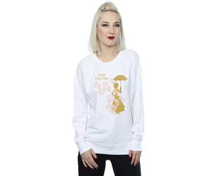 Disney Mary Poppins Floral Silhouette Sweatshirt In White White