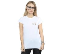 Disney Mary Poppins Letter Breast Print Cotton T-Shirt In White White M