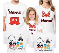 Disney Matching Shirts for Family, Pictures T-Shirt Trip Vacation 2025 White