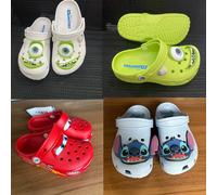 Disney McQueen cartoon monster big eye hole shoes, non slip outdoor casual beach sandals, comfortable slippers C