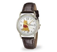 Disney Men Analog Quartz Watch with Faux Leather Strap W000545