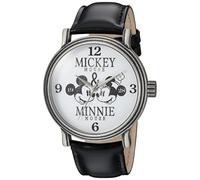 Disney Men Analog Quartz Watch with Faux Leather Strap WDS000336