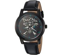 Disney Men Analog Quartz Watch with Faux Leather Strap WDS000376