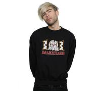 Disney Men's 101 Dalmatians Puppy Hug Sweatshirt Black XXXXX-Large