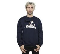 Disney Men's 101 Dalmatians Top Dog Sweatshirt Navy Blue Medium
