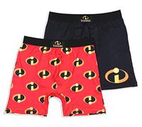 Disney Mens' 2 Pack The Incredibles Boxers Underwear Boxer Briefs (XX-Large) Black