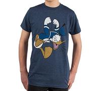 Disney Men's Donald Duck Tantrum T-Shirt, Navy Heather, Large