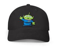 Disney Men's Adult Baseball Cap, Toys Story, Alien Adjustable Dad Hat, Black, One Size
