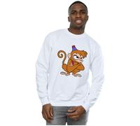 Disney Men's Aladdin Angry Abu Sweatshirt in White | Size: 3XL Disney White 3XL