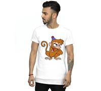 Disney Men's Aladdin Angry Abu T-Shirt in White | Size: Medium Disney White M