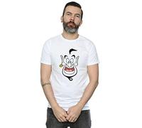 Disney Men's Aladdin Genie Face T-Shirt White X-Large