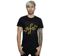 Disney Men's Aladdin Movie Jafar Snake Logo T-Shirt Black Medium