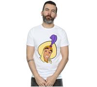 Disney Men's Aladdin Prince Ali Face T-Shirt in White | Size: 3XL Disney White 3XL