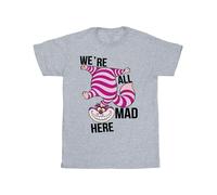 Disney Mens Alice In Wonderland All Mad Here T-Shirt - Sports Grey - Sports Grey - 3XL
