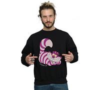 Disney Men's Alice In Wonderland Cheshire Cat Sweatshirt X-Large Black