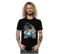 Disney Men's Alice In Wonderland Flowers T-Shirt in Black | Size: Small Disney Black S