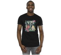 Disney Men's Alice In Wonderland Leafy Garden T-Shirt in Black | Size: Small Disney Black S