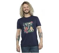 Disney Men's Alice In Wonderland Leafy Garden T-Shirt in Navy | Size: 3XL Disney Navy 3XL