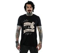 Disney Men's Alice in Wonderland Weird and Wacky T-Shirt Black X-Large