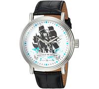 Disney Men's Analog-Quartz Watch with Leather-Synthetic Strap WDS000369