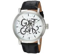 Disney Men's Analog-Quartz Watch with Leather-Synthetic Strap WDS000371