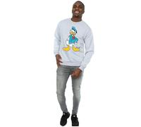 Disney Men's Angry Donald Duck Sweatshirt in Grey | Size: 3XL Disney Grey 3XL