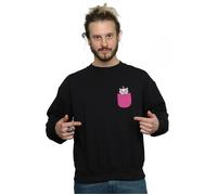 Disney Men's Aristocats Marie Chest Sweatshirt in Black | Size: Small Disney Black S