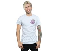 Disney Men's Aristocats Marie In Cup Breast Print T-Shirt in Grey | Size: Medium Disney Grey M