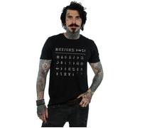 Disney Men's Artemis Fowl Gnommish Alphabet T-Shirt in Black | Size: 3XL Disney Black 3XL