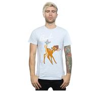 Disney Men's Bambi Butterfly Tail T-Shirt in Grey | Size: Small Disney Grey S
