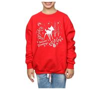 Disney Men's Bambi Christmas Greetings Sweatshirt in Red | Size: Large Disney Red L