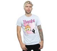 Disney Men's Bambi Nice To Meet You T-Shirt in Grey | Size: Small Disney Grey S
