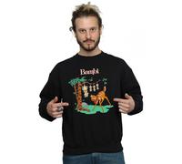 Disney Men's Bambi Tilted Up Sweatshirt in Black | Size: 2XL Disney Black 2XL