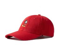 Disney Men's Baseball Cap, Mickey Mouse Adjustable Hat for Adult, Red, L-XL