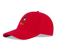 Disney Men's Baseball Cap, Mickey Mouse Adjustable Hat for Adult, Red, L-XL