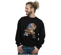 Disney Men's Beauty & The Beast Beast Sketch Sweatshirt in Black | Size: 2XL Disney Black 2XL